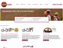 Tablet Screenshot of cyclecover.com.au